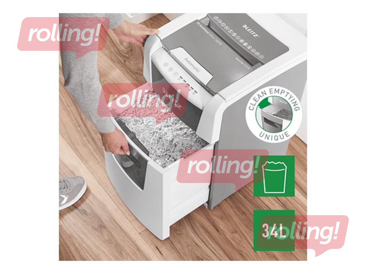 Paper Shredder Leitz IQ Autofeed Small Office 100 Automatic, P5 + ПОДАРОК! Покупай шредер и получ