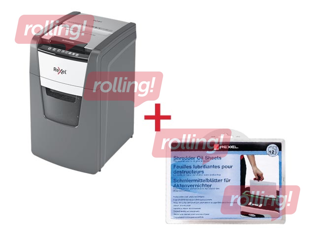 Paberipurustaja Rexel Optimum AutoFeed+ 150M + KINGITUS! Osta paberipurustaja ja saad kingituse!