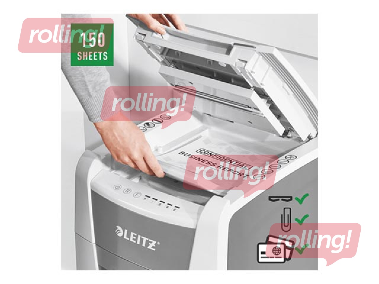 Шредер Leitz IQ Autofeed Small Office 150 Automatic, P4 + ПОДАРОК! Покупай шредер и получи подарок!