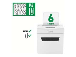 Шредер Leitz IQ Protect Premium Paper Shredder 6X, P4 + ПОДАРОК! Покупай шредер и получи подарок!