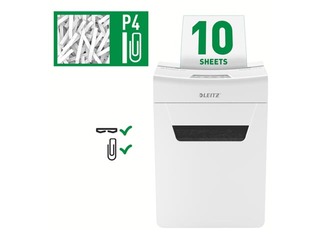 Paberipurustaja Leitz IQ Protect Premium Paper Shredder 10X, P4 + KINGITUS! Osta paberipurustaja j