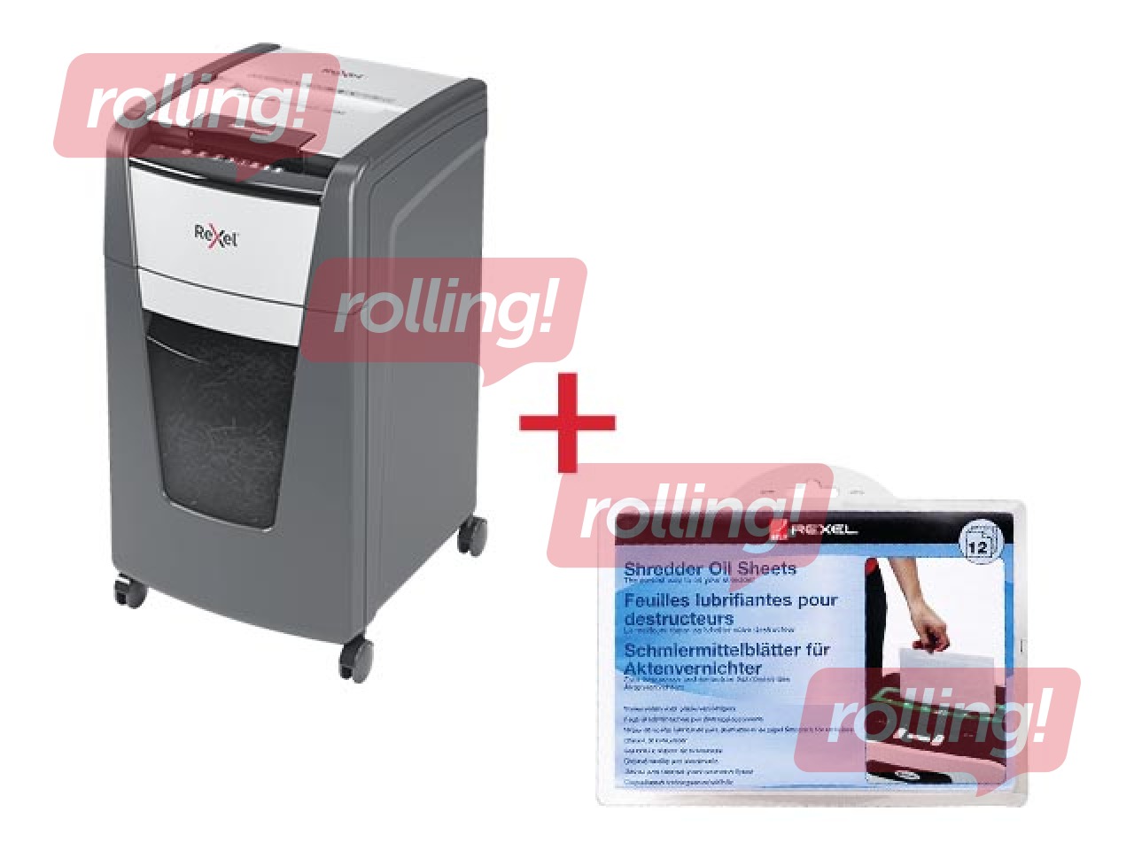Paberipurustaja Rexel Optimum AutoFeed+ 225M, P5 + KINGITUS! Osta paberipurustaja ja saad kingituse!