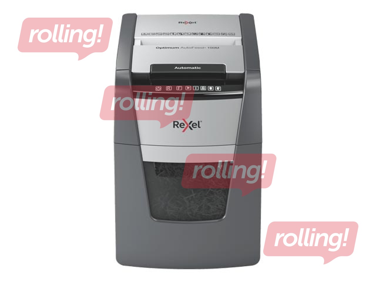 Paper Shredder Rexel Optimum AutoFeed+ 100M, P5 + ПОДАРОК! Покупай шредер и получи подарок!