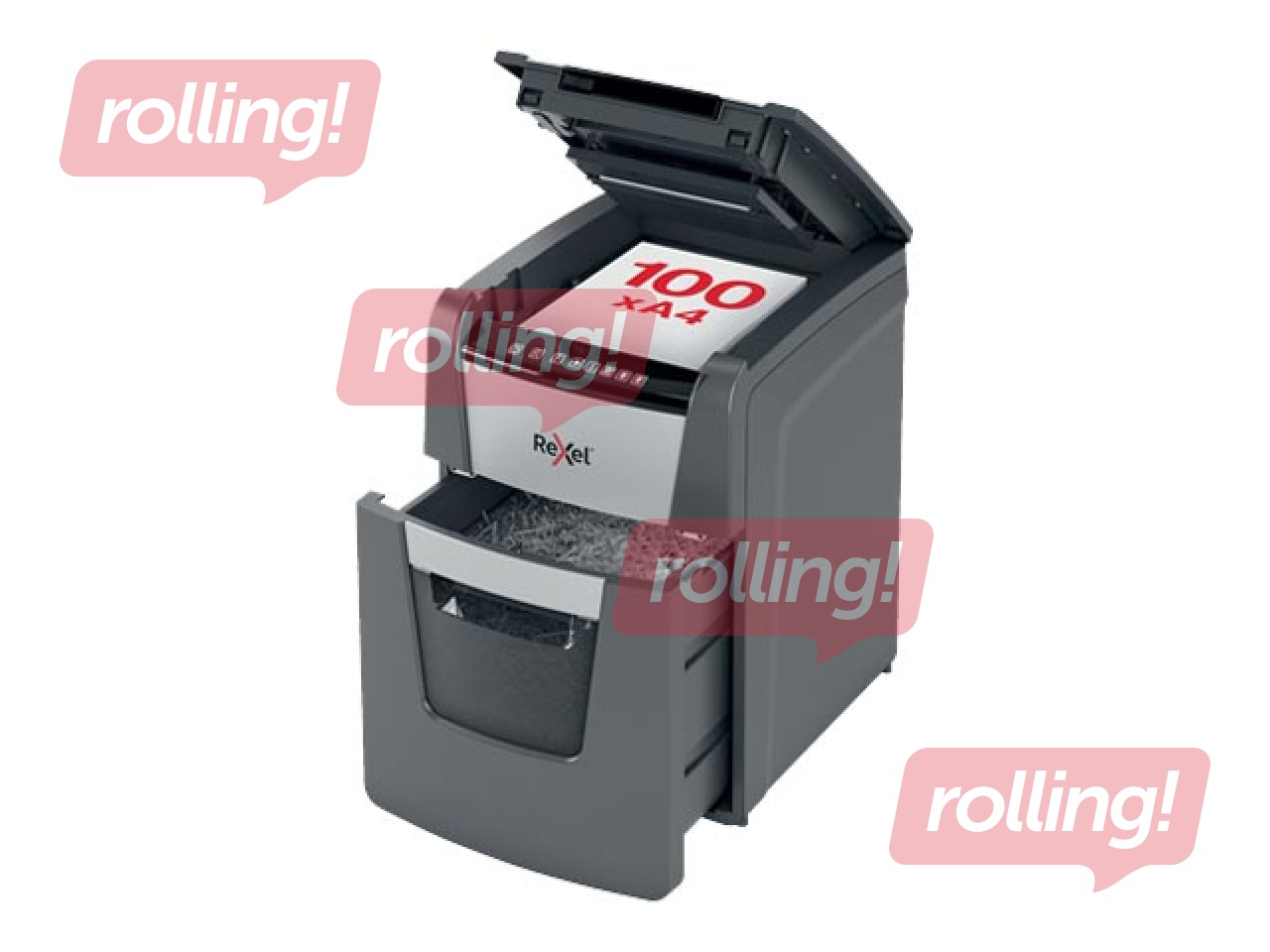 Paper Shredder Rexel Optimum AutoFeed+ 100M, P5 + ПОДАРОК! Покупай шредер и получи подарок!