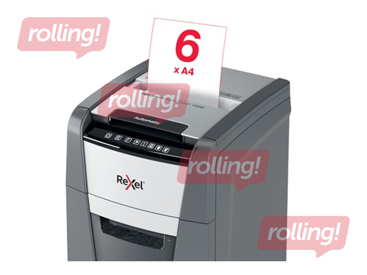 Paper Shredder Rexel Optimum AutoFeed+ 100M, P5 + ПОДАРОК! Покупай шредер и получи подарок!
