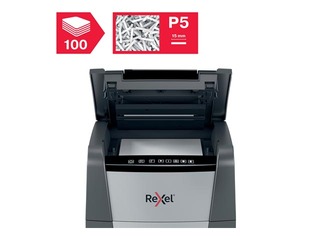 Paper Shredder Rexel Optimum AutoFeed+ 100M, P5 + ПОДАРОК! Покупай шредер и получи подарок!