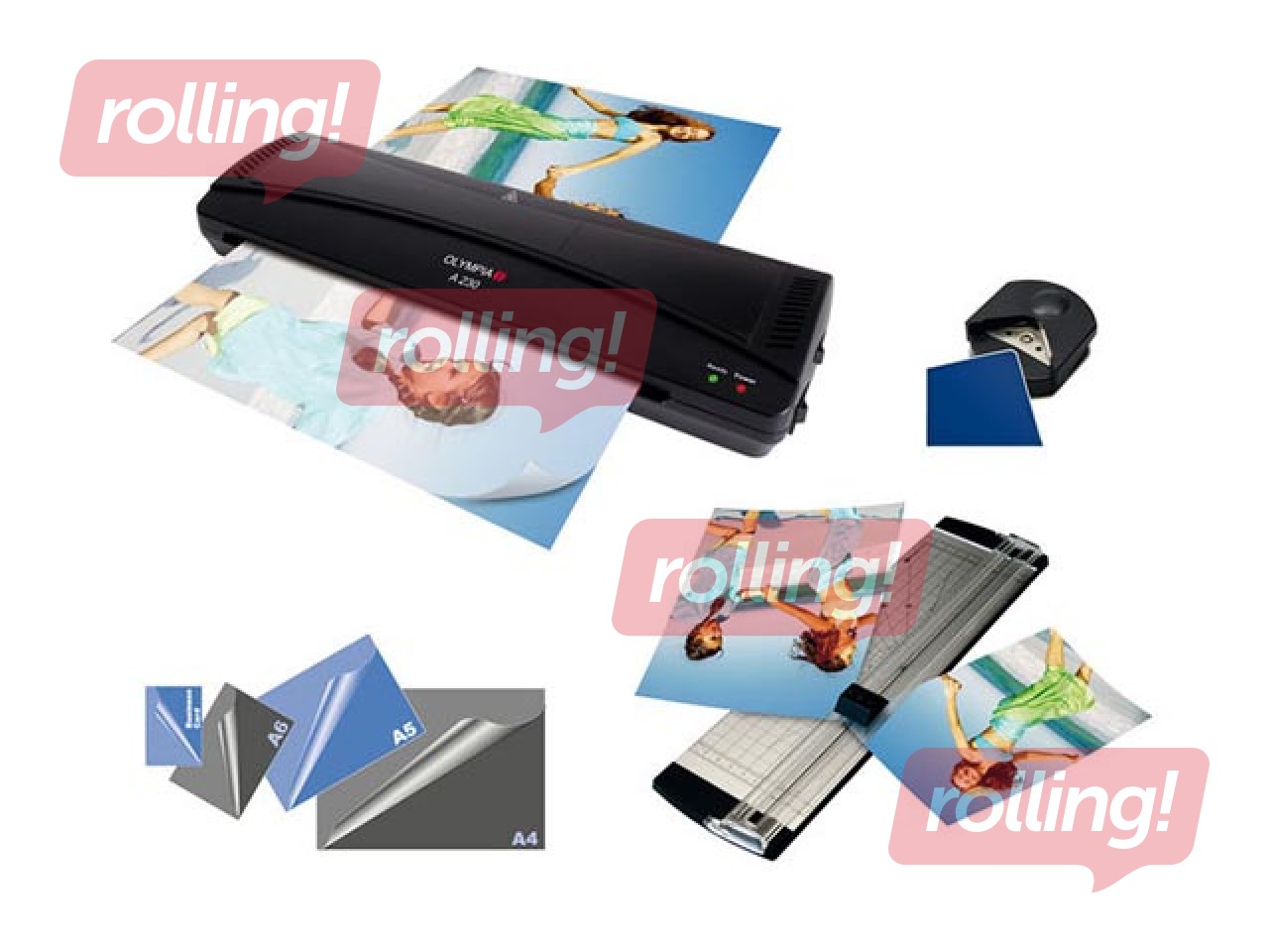 Laminator OLYMPIA A230 – 4 in 1 PLUS, lamination set