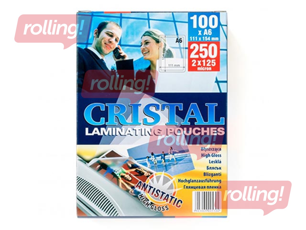 Laminēšanas plēves Argo, A6, 125 mic., 100 gab.