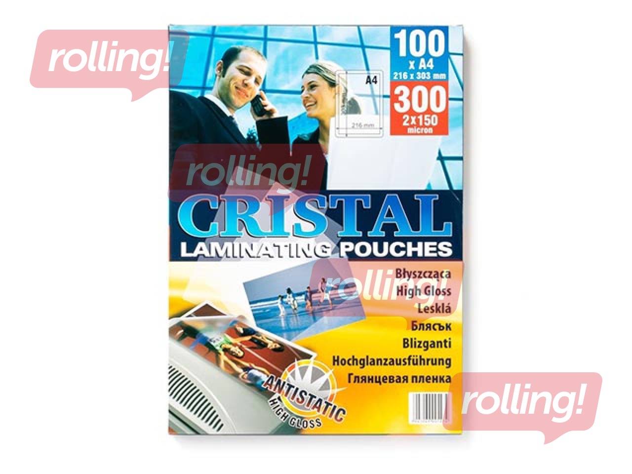 Laminēšanas plēves Argo, A4, 150 mic., 100 gab.