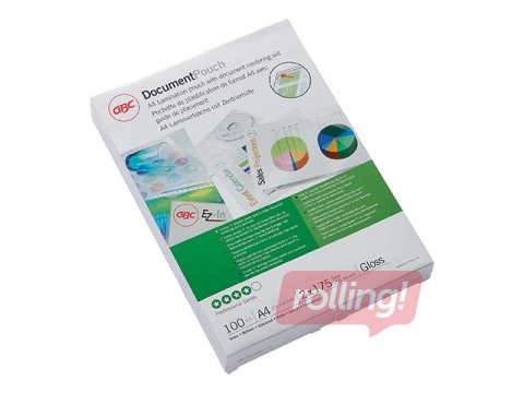 Lamineerimistaskud GBC, A4, 175 mic., läikiv, 100 tk.