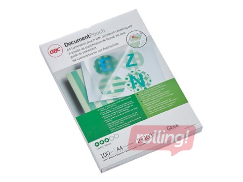 Laminating pouches GBC, A4, 100 mic., glossy, 100 pcs.