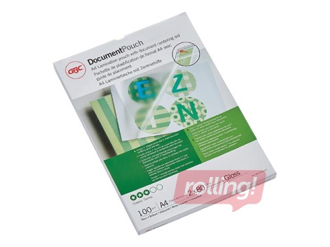 Laminating pouches GBC, A4, 80 mic., glossy, 100 pcs.