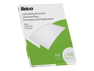 Lamineerimistaskud Ibico, A4, 100 mic., läikiv, 100 tk.