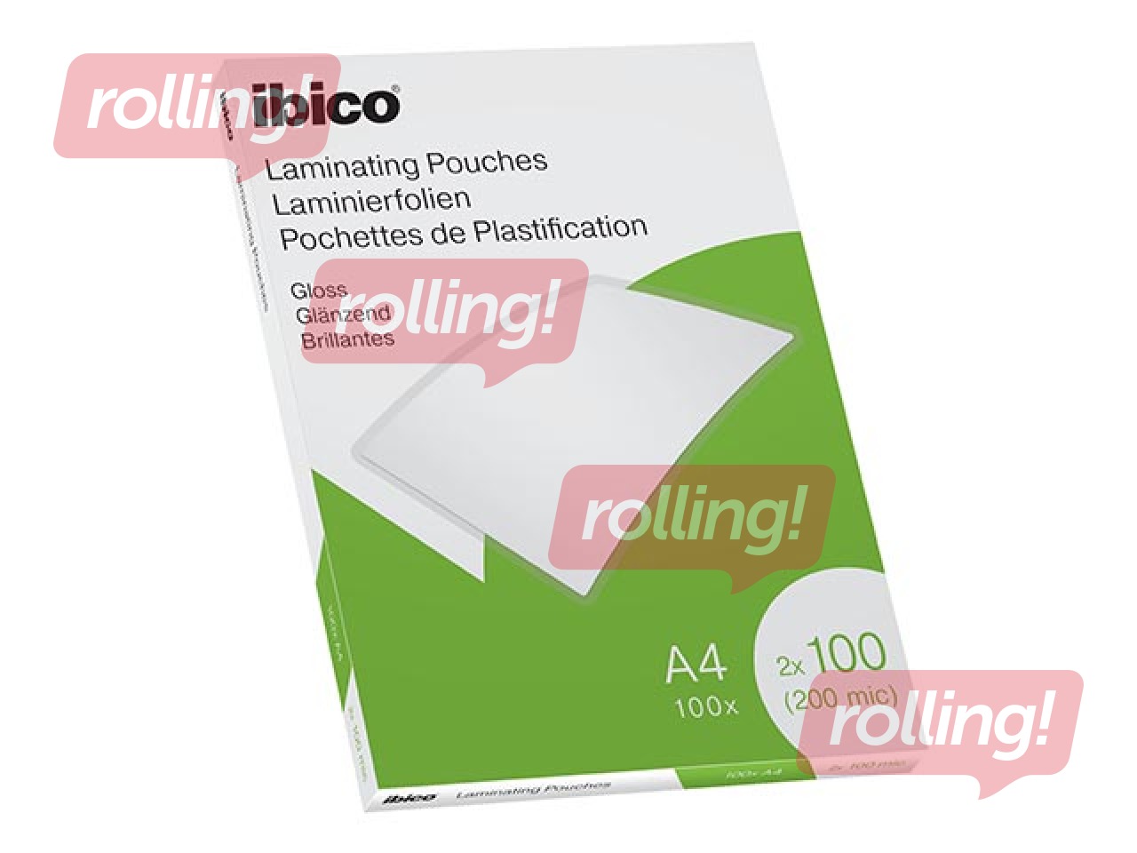 Lamineerimistaskud Ibico, A4, 100 mic., läikiv, 100 tk.