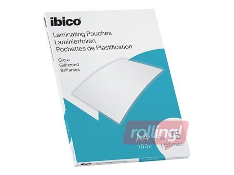 Lamineerimistaskud Ibico, A4, 75 mic., läikiv, 100 tk.