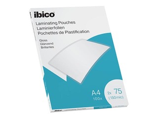 Плёнка для ламинирования документо Ibico, A4, 75 мик., глянцевый, 100 шт.