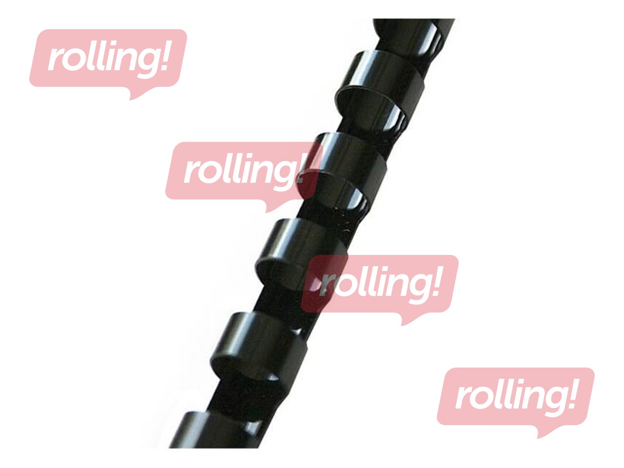 Plastmasas spirāles Argo, 10 mm, 100 gab., melnas