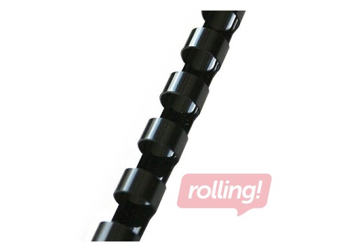 Пластиковые спирали Argo, 12.5 мм, 100 шт., чёрные