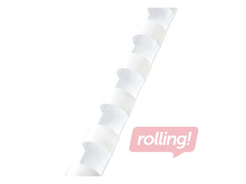 Binding plastic combs Argo, 19 mm, 100 pcs., white