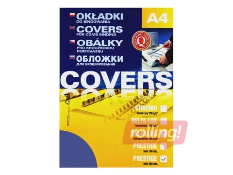 Binding covers Argo, 0.2 mm, 100 pcs., transparent blue
