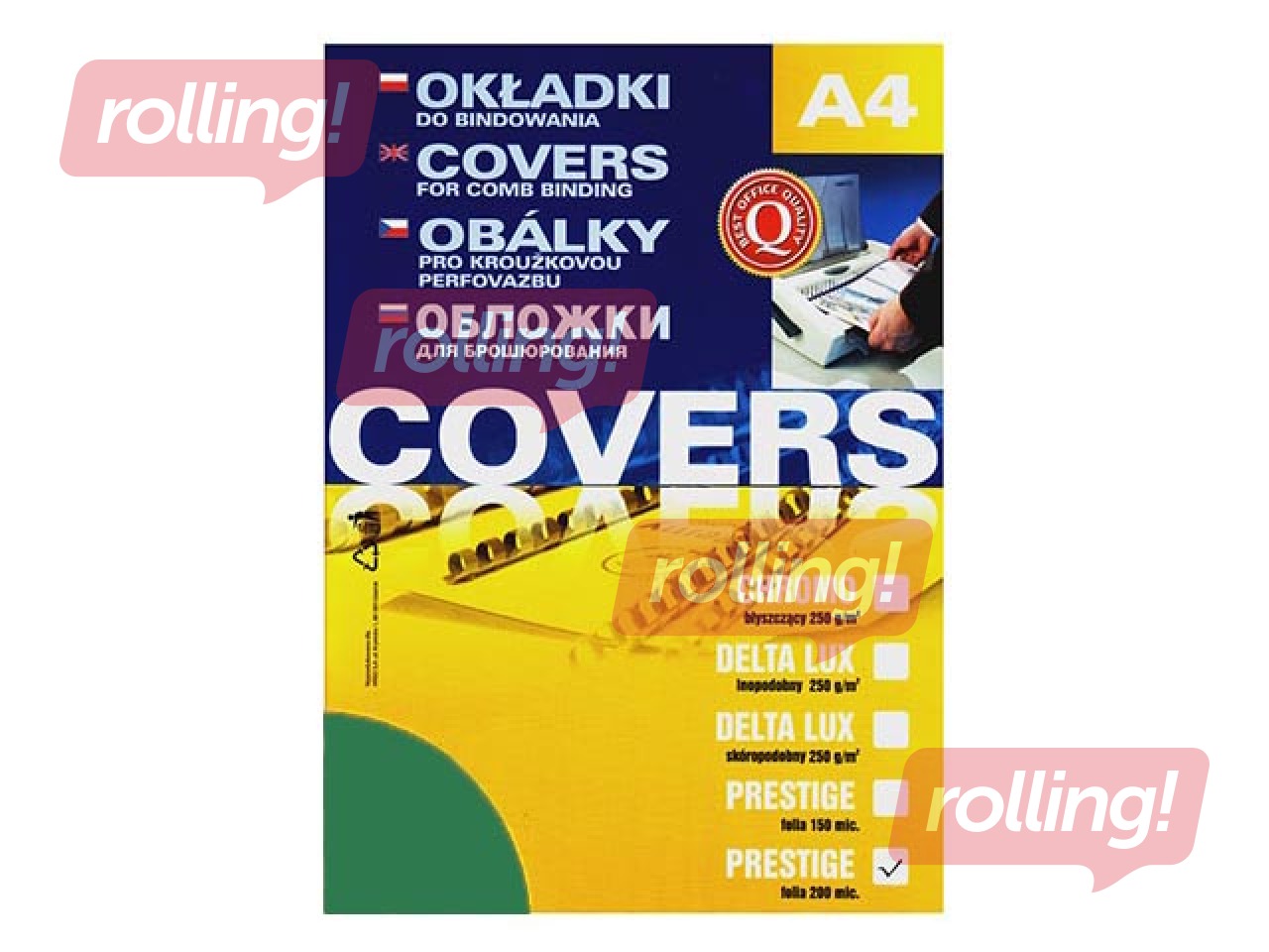 Binding covers Argo, 0.2 mm, 100 pcs., transparent green