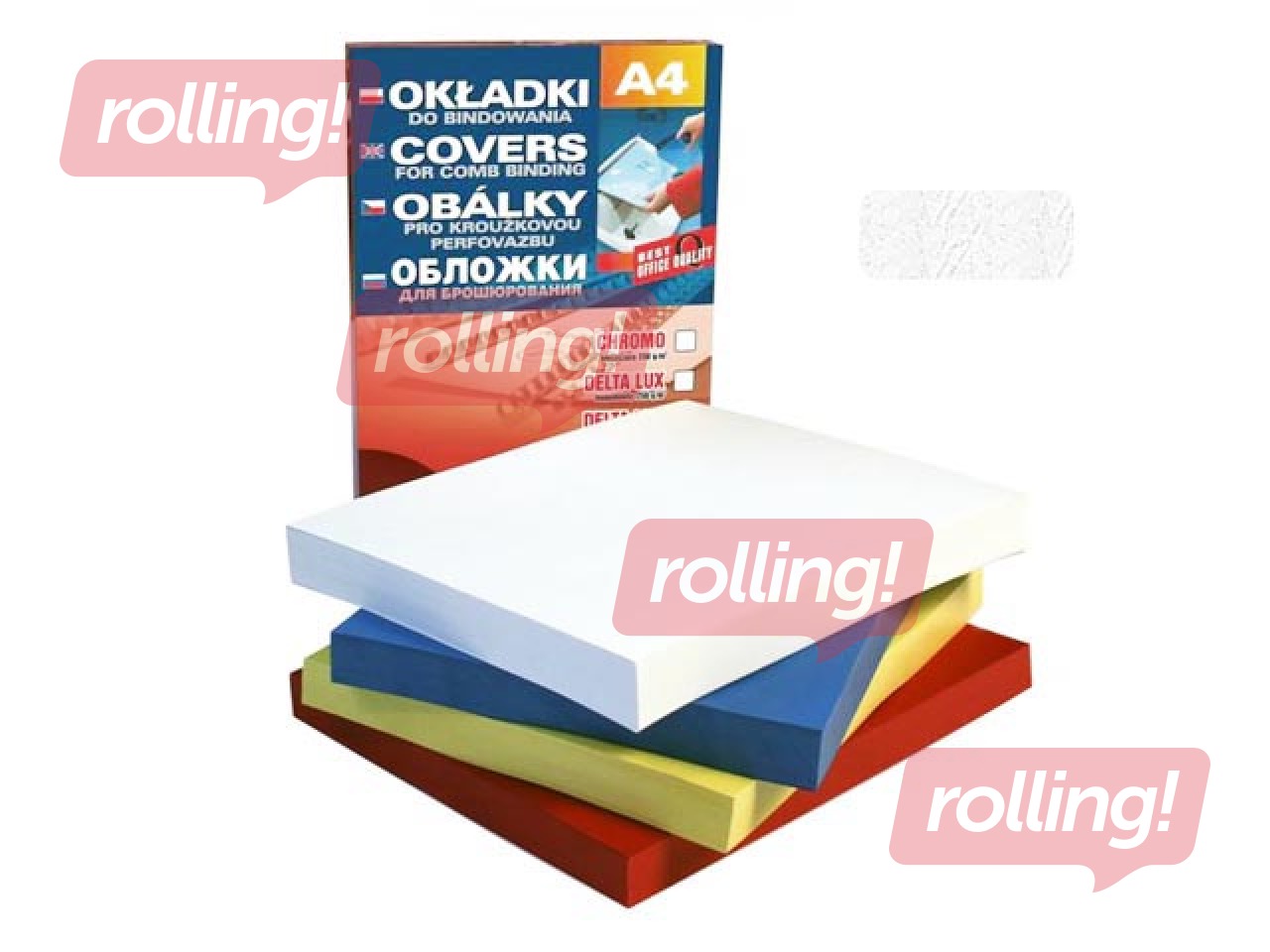 Binding covers Delta, 100 pcs., white