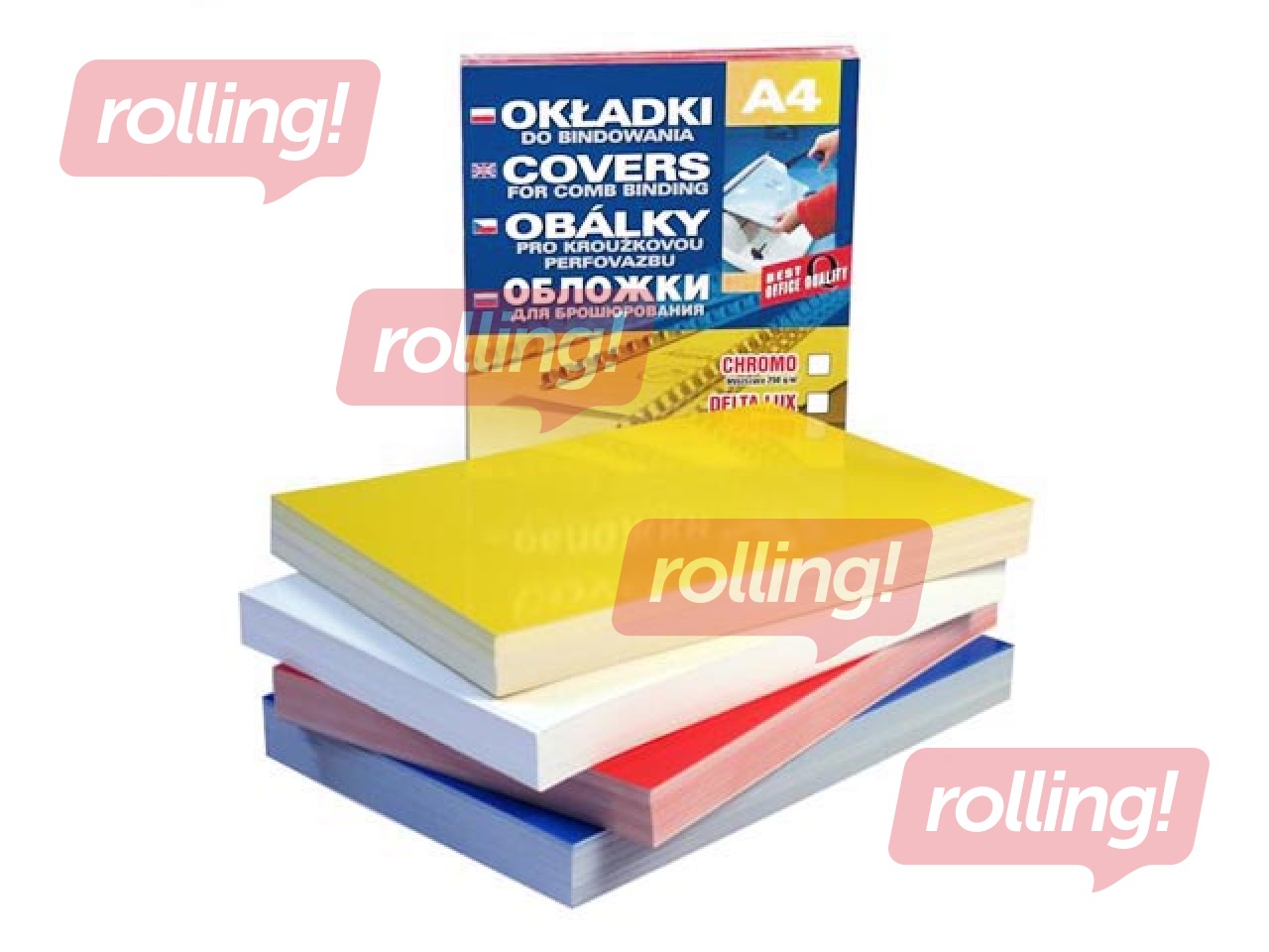 Binding covers Chromo Lami, yellow, 100 pcs.