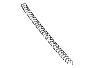 Binding metal combs Fellowes, 8 mm, 100 pcs., black