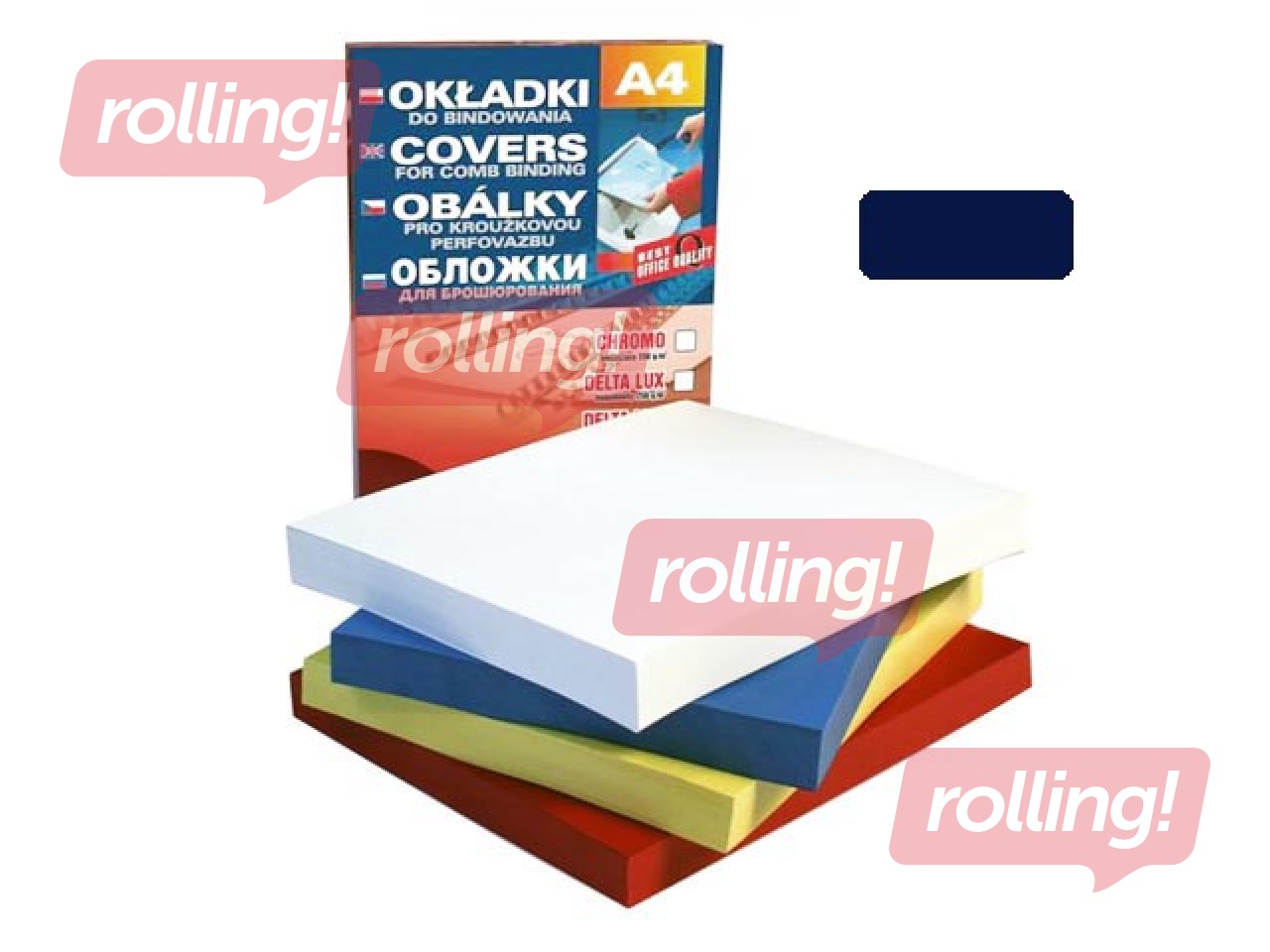 Köitekartong Delta, 100 tk., tumesinine