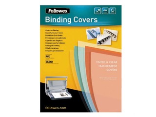 Обложка для переплёта верхняя Fellowes, A4, 150 мик., 100 шт., прозрачная