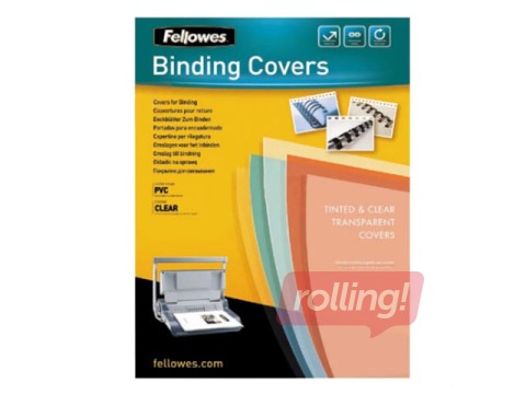 Обложка для переплёта верхняя Fellowes, A4, 240 мик., 100 шт., прозрачная