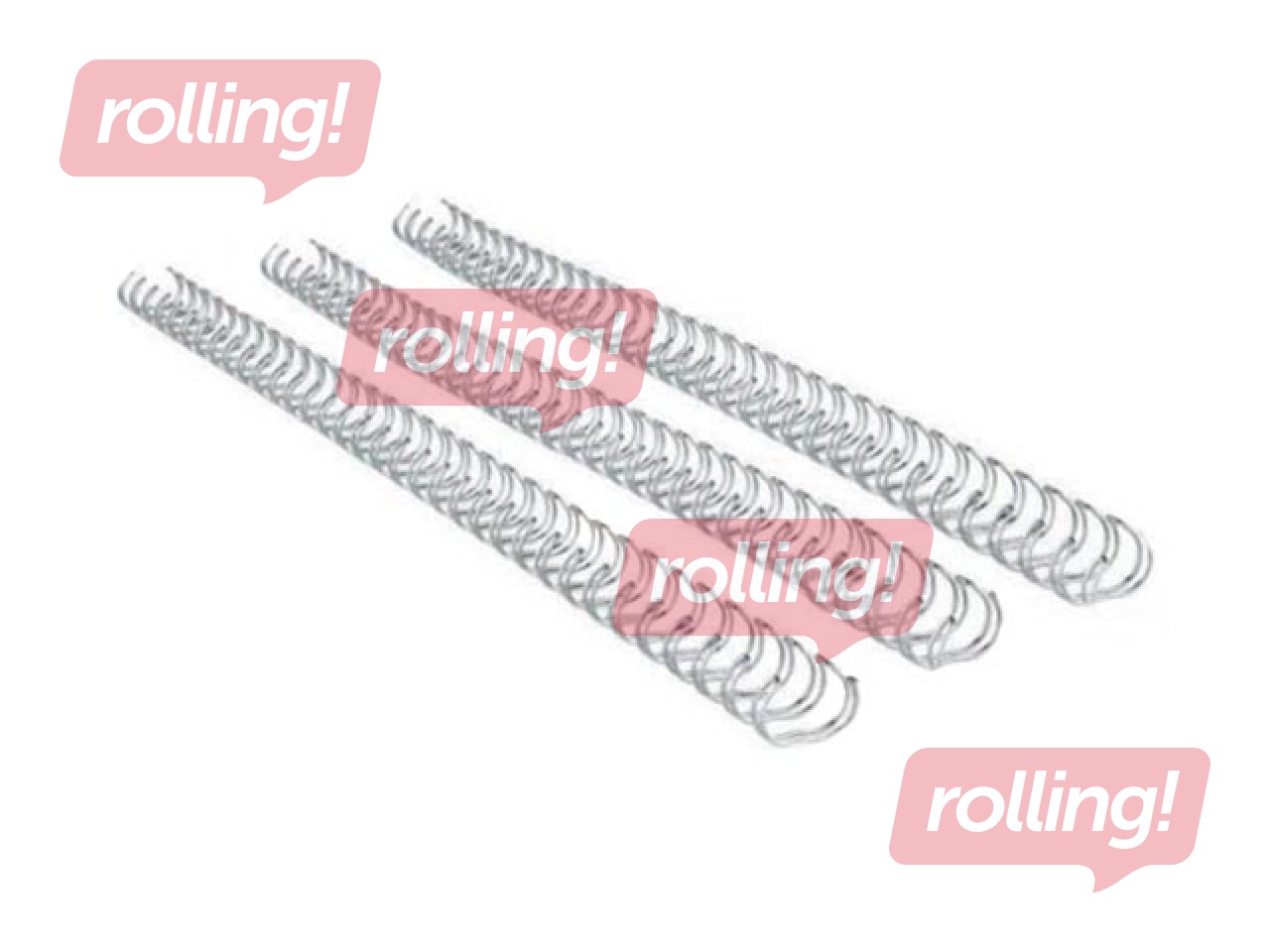 Köitespiraalid metallist Fellowes, 6 mm, 100 tk., must