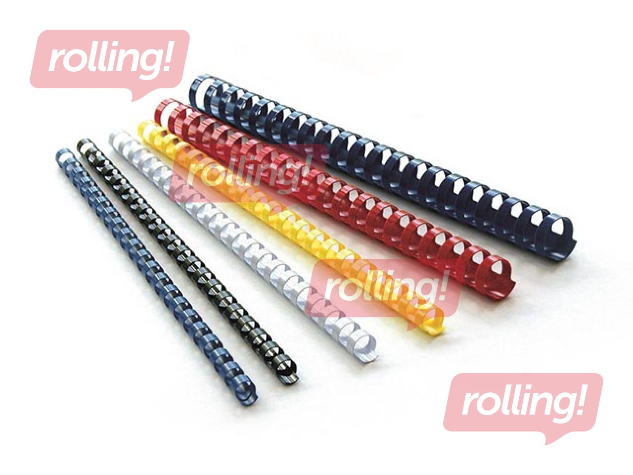 Köitespiraalid plastikust Argo, 12.5 mm, 100 tk., roheline