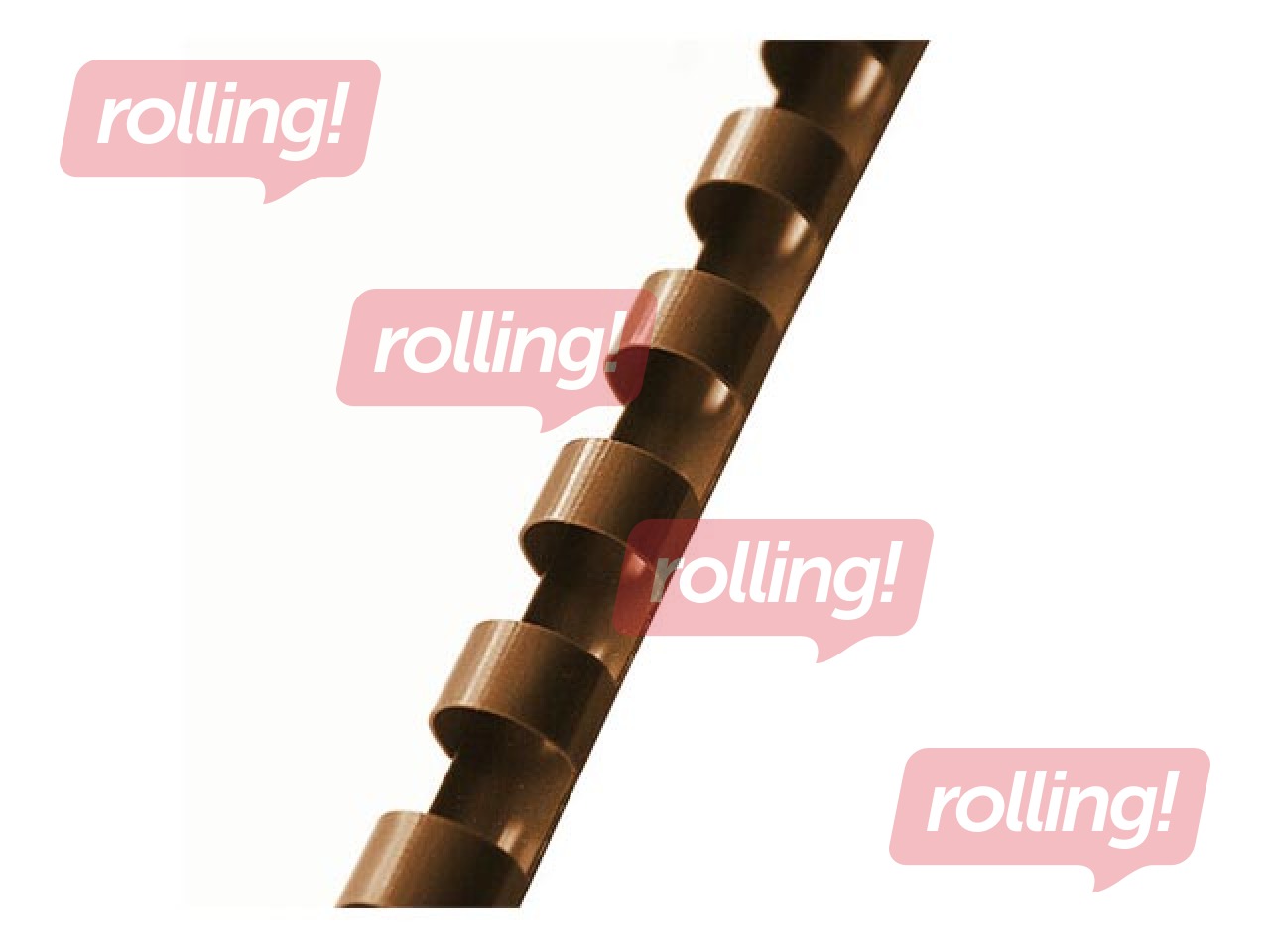 Binding plastic combs Argo, 12.5 mm, 100 pcs., brown