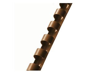 Plastmasas spirāles Argo, 12.5 mm, 100 gab., brūnas
