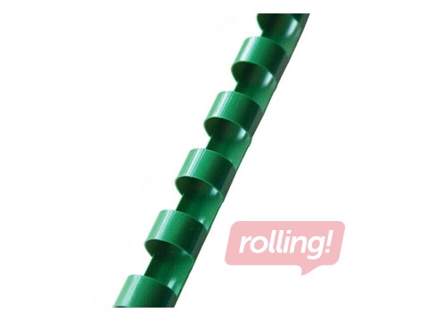 Binding plastic combs  Argo, 19/20 mm, 100 pcs., green
