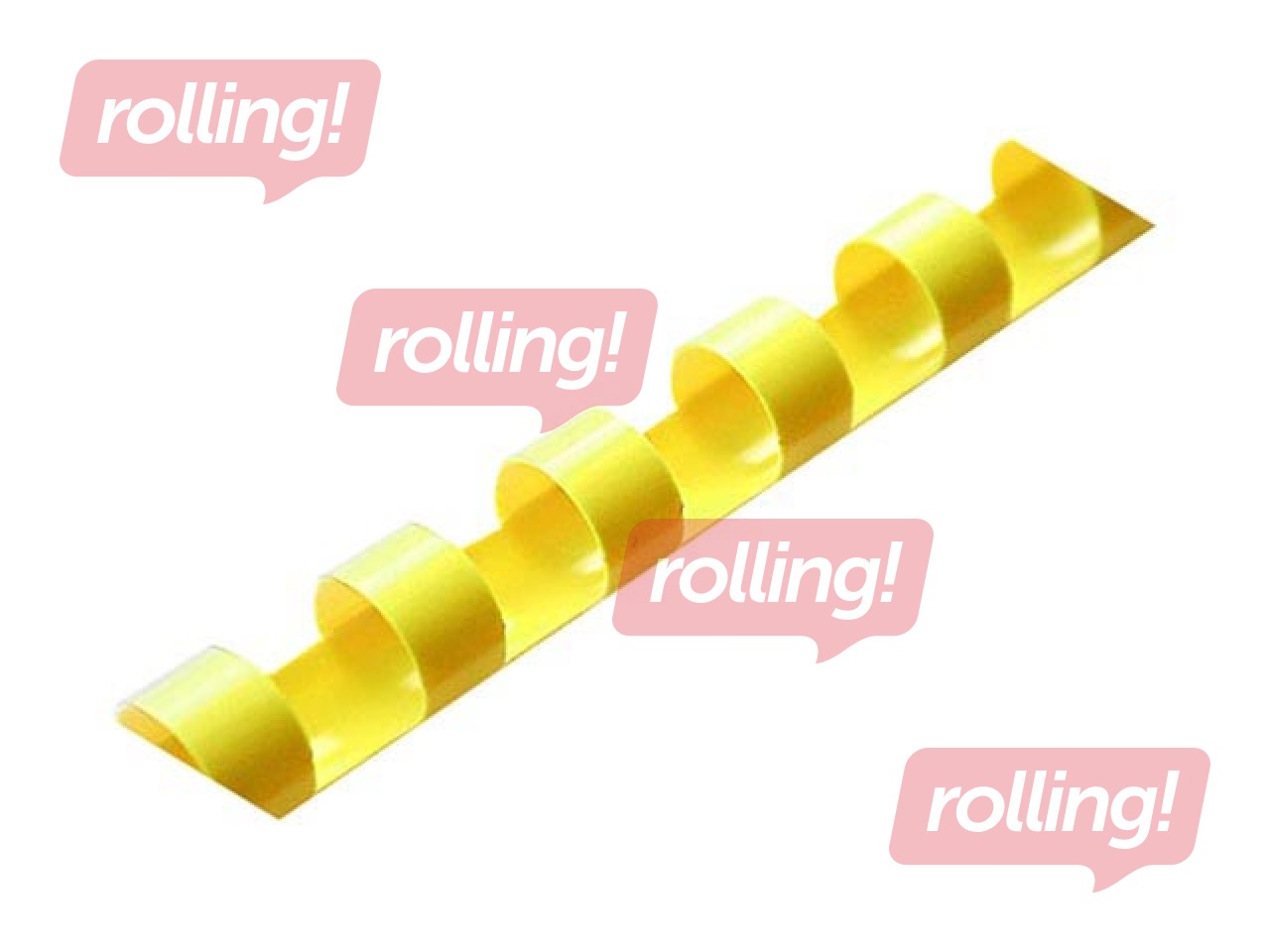 Köitespiraalid plastikust Argo, 6 mm, 100 tk., kollane