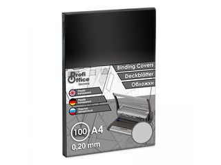 Binding covers ProfiOffice, 0.2 mm, 100 pcs., transparent