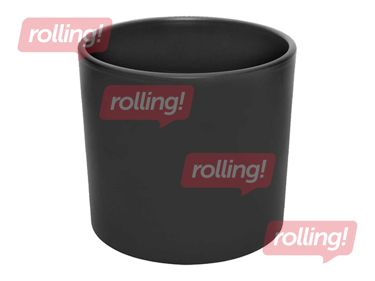 Dekoratiivne lillepott Domoletti, keraamika, must, Ø13x12.2cm