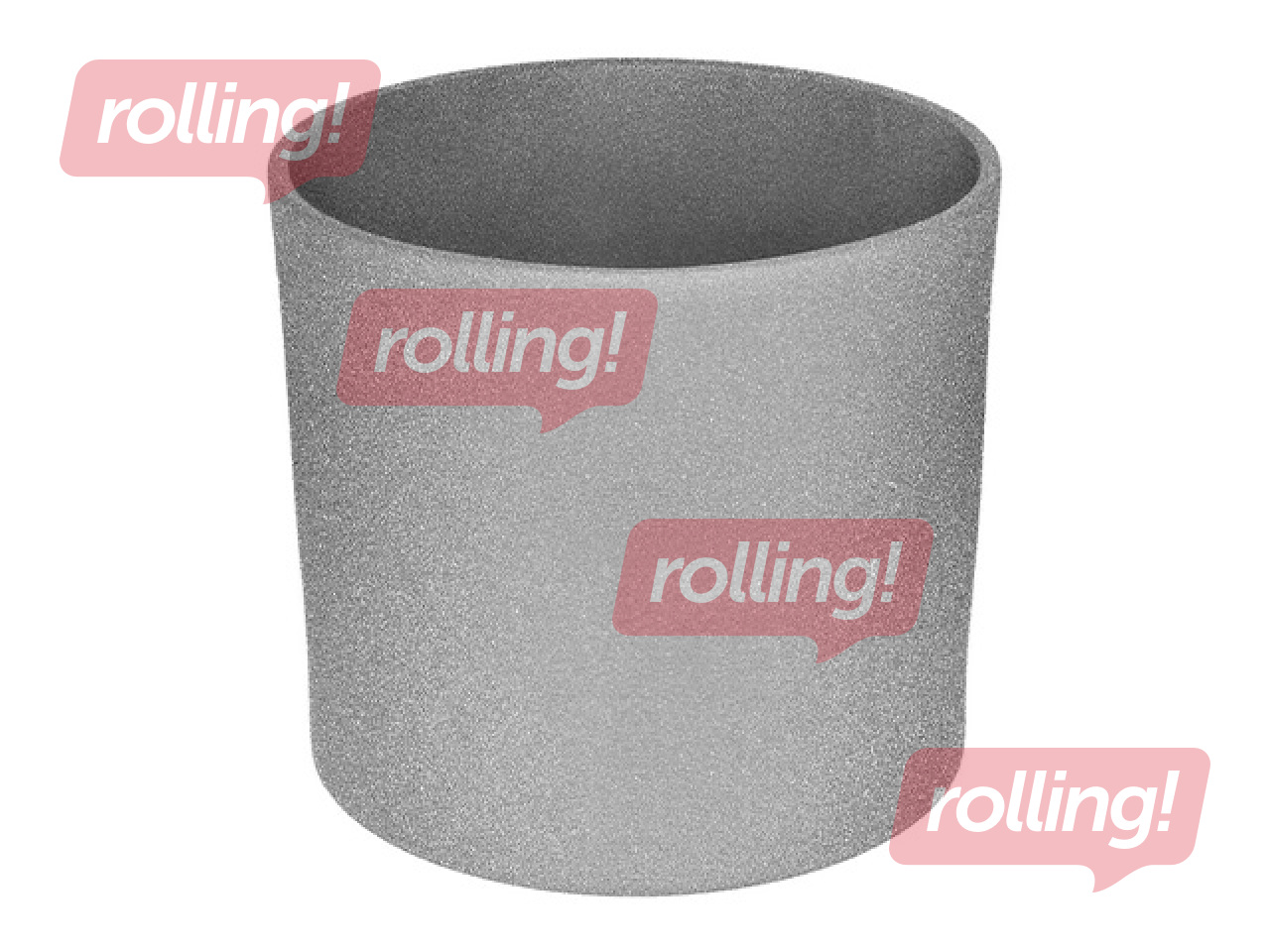 Декоративный цветочный горшок Domoletti, керамика, серый, Ø28x26см