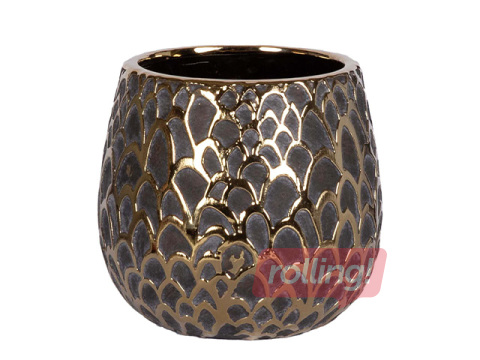 Dekoratiivne lillepott Gleo, keraamiline, Ø18×16.5cm