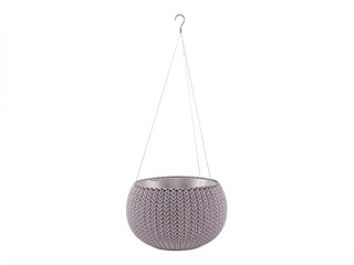 Dekoratiivne lillepott Keter Cozy S, riputatav, plast, lilla, Ø28cm