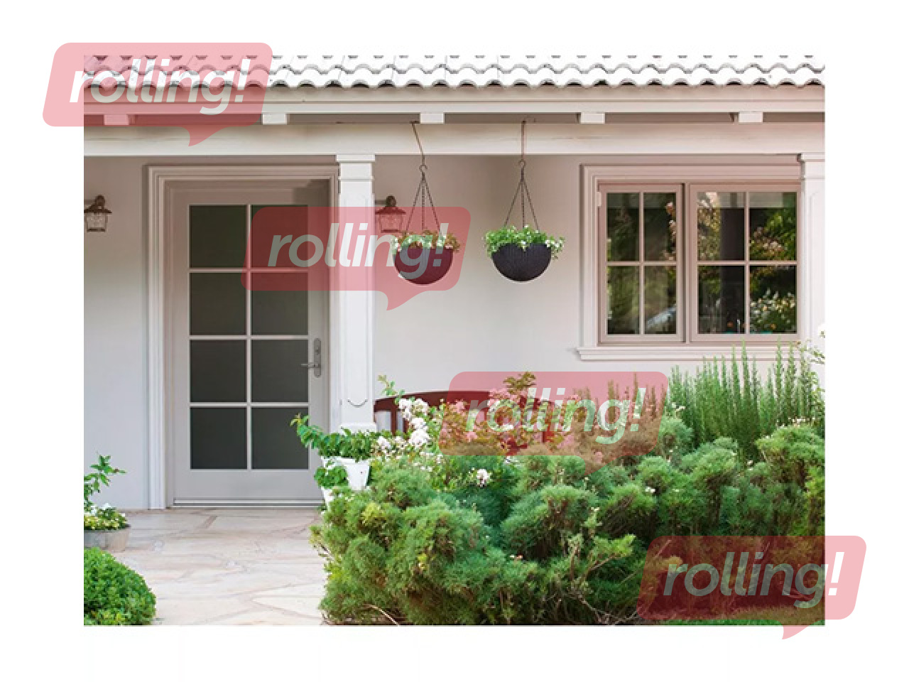 Dekoratiivne lillepott Keter Sphere Planter, riputatav, plast, hall, Ø35cm