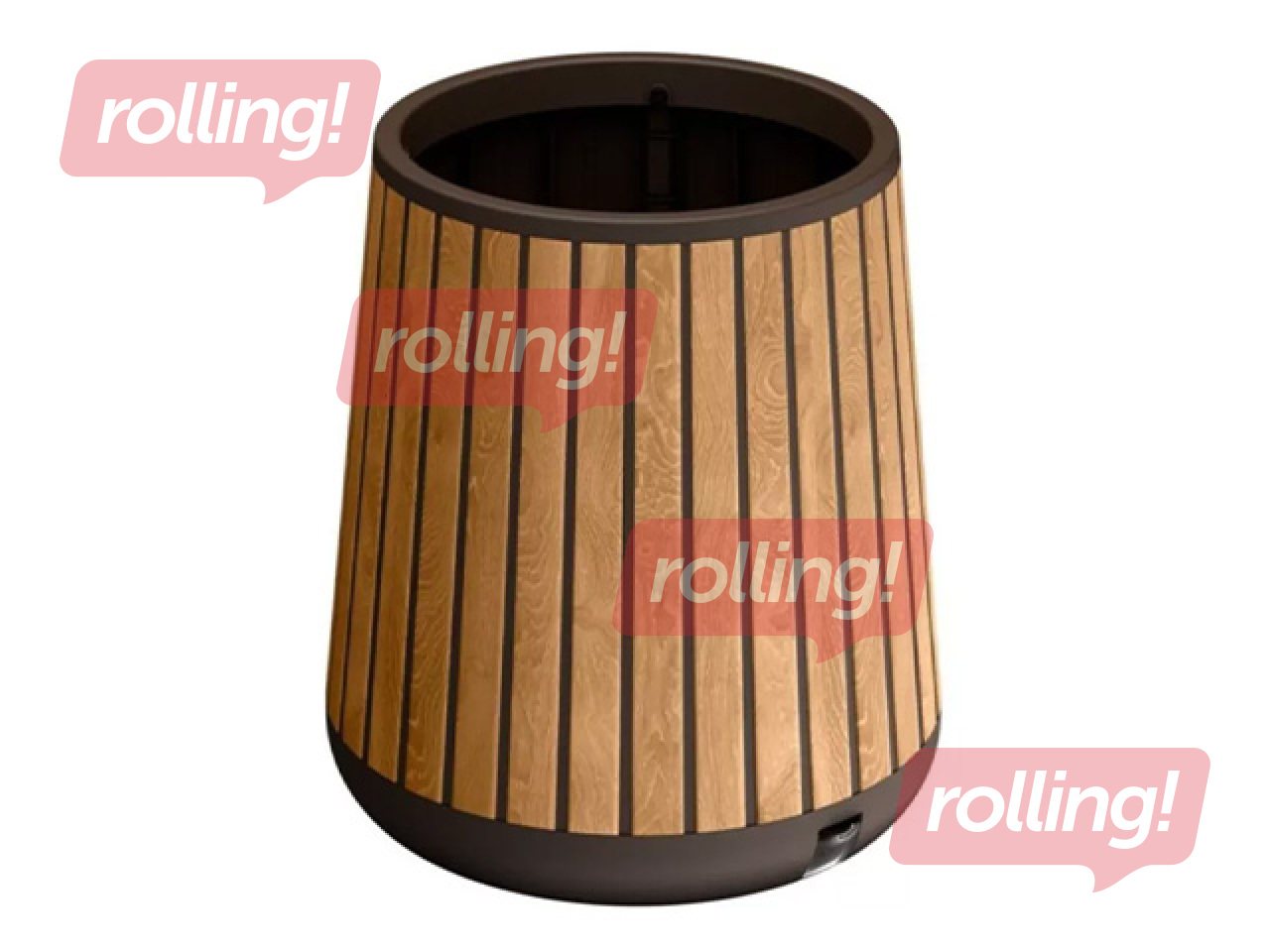 Dekoratiivne lillepott Keter Deco Conic Planter, plast, pruun, Ø51cm