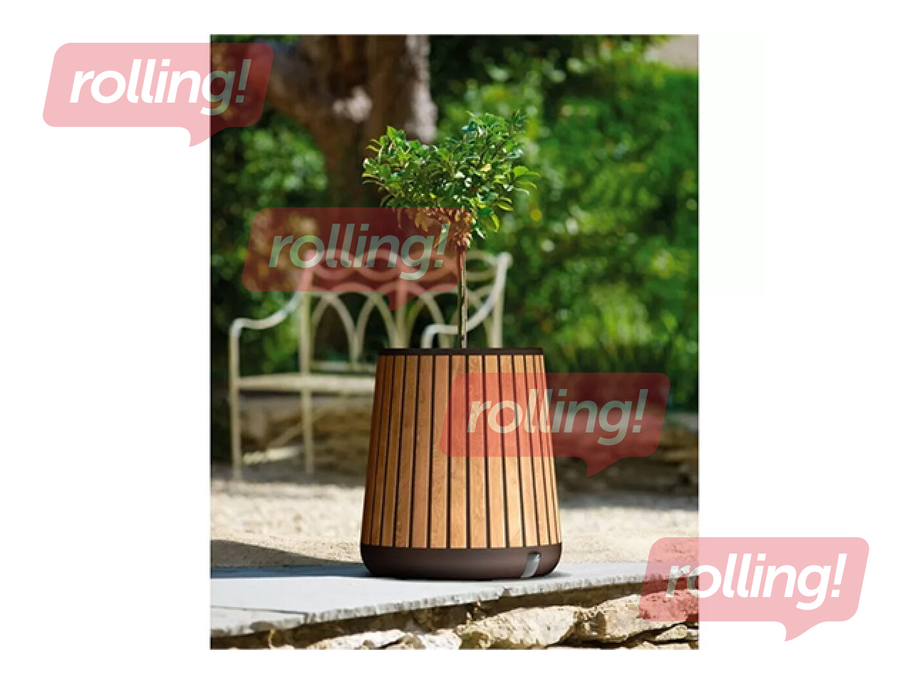 Dekoratiivne lillepott Keter Deco Conic Planter, plast, pruun, Ø51cm