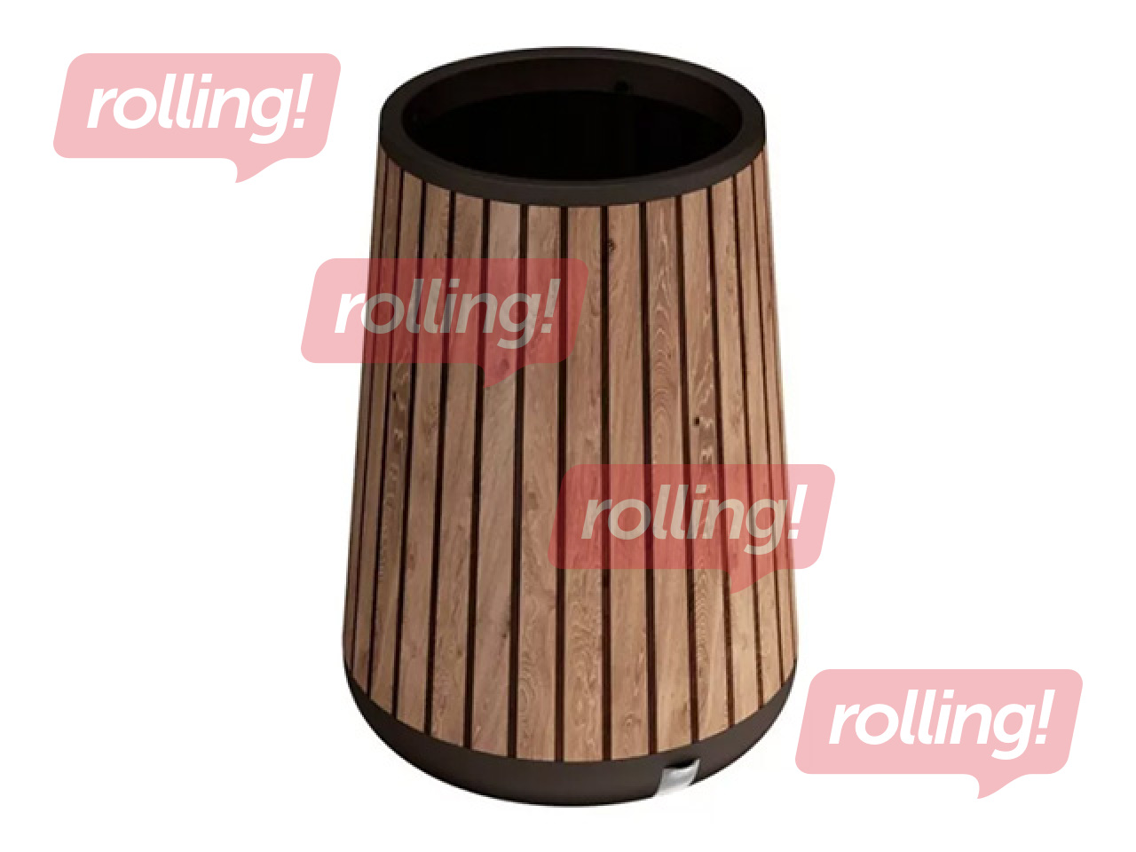 Dekoratīvais puķu pods Keter Deco Conic Planter Tall, plastmasas, brūns, Ø51x72.5cm