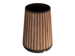 Декоративный цветочный горшок Keter Deco Conic Planter Tall, пластик, коричневый, Ø51см