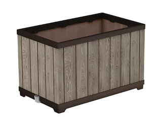 Lillekast Keter Deco Rectangle Planter, Ashwood, pruun, 79x48x16.5cm