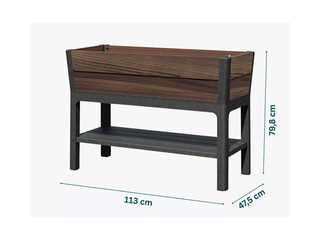 Lillekast Keter Deco Elevated Garden Bed, Brazilian, pruun, 113x47.5x79.8cm
