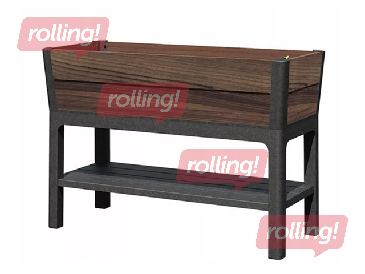 Цветочный ящик Keter Deco Elevated Garden Bed, Brazilian, коричневый, 113x47.5x79.8см